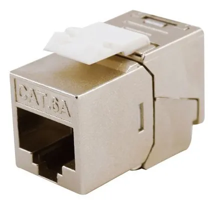 مقارنة وحدة كيستون إكويب Cat.6A نحيفة - محمية، موصل إيثرنت 10Gbps {request()->input('language_config')['common']['with']} جاك Equp Cat.6A غير محمي بدون أدوات