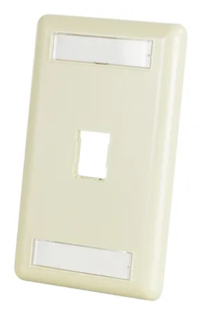 صورة Legrand HDJ 1-Port Single-Gang Faceplate White ABS Plastic