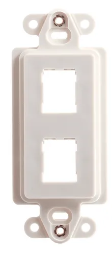 صورة Legrand HDJ 2-Port Rectangular Frame - Keystone Accessory