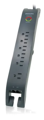 صورة Philips SPP4061B/17 واقي من اندفاع التيار الكهربائي بأربع منافذ و 1080 جول