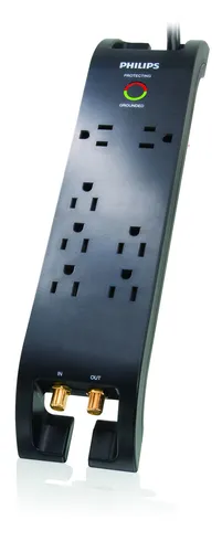 صورة Philips SPP5074B/17 واقي من اندفاع التيار بـ 5 منافذ