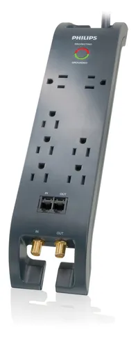 صورة Philips SPP4075B/17 واقي من زيادة التيار 4 منافذ 750 جول