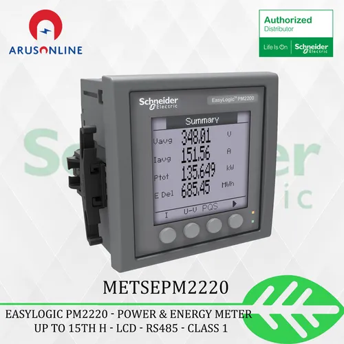مقارنة Schneider Electric M8650A4C0H5E1A1A عداد كهرباء ثلاثي الأطوار {request()->input('language_config')['common']['with']} Schneider Electric PowerLogic PM2220 METSEPM2220 عداد طاقة