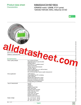 صورة Schneider Electric M8650A4C0H5E1B0A مقياس كهربائي