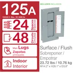 Schneider Electric HOM2448L125PGC Load Center, 24 Circuits, 48 Spaces, 125A Main Breaker