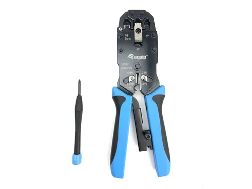 مقارنة أداة تعرية وتجعيد كابلات الشبكة Dahua Technology DH-PFM914 RJ45 مع أداة تجعيد معيارية احترافية من Equip