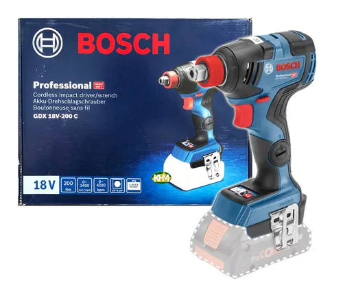 صورة Bosch GDX 18V-200 C مفك صدم لاسلكي - 18 فولت، محرك بدون فرش، عزم دوران 200 نيوتن متر