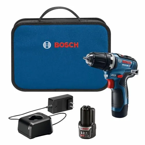 مقارنة Bosch EasyImpact 18V-40 Cordless Impact Drill - 18V Lithium-Ion System مع دريل شحن بوش GSR 12V-30