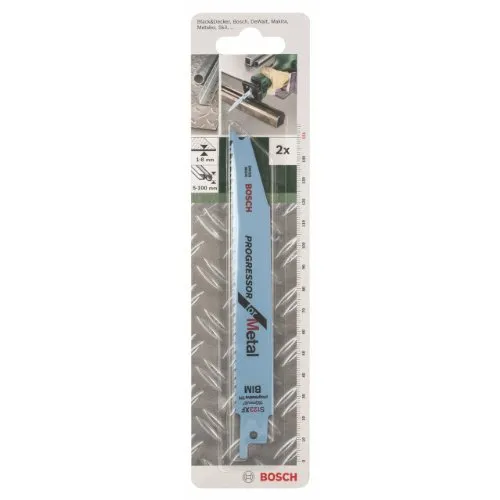 صورة Bosch S 123 XF Progressor Sabre Saw Blades - 200mm BIM 1.8-2.6mm Tooth Pitch