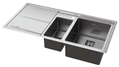 صورة حوض مطبخ ستانلس ستيل Whirlpool FS 1051 IXL/LH