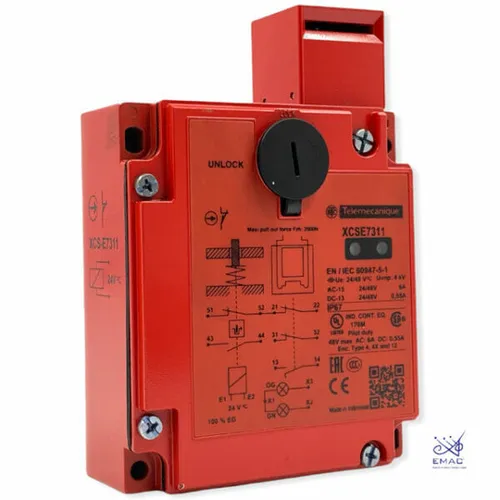 صورة Schneider Electric XCSE731127 مفتاح أمان مع مشغل 1NC/1NC 24V AC/DC