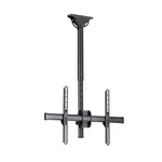 حامل تلفزيون StarTech.com سقفي بالكامل، عمود تلسكوبي، VESA 32"-75"
