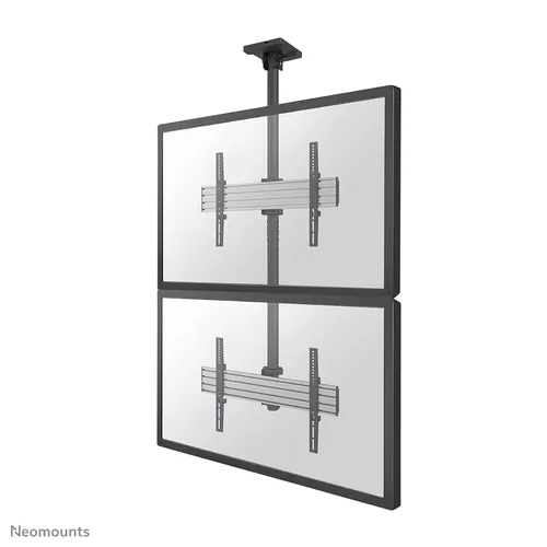 مقارنة حامل سقف جدار الفيديو Neomounts NMPRO-C12 مقاس 32-65 بوصة - ارتفاع 325 سم - تركيب عمودي مع حامل سقف شاشة Neomounts Pro