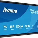 شاشة iiyama TE7515A-B1AG مقاس 75 بوصة بدقة 4K UHD للشاشات التجارية