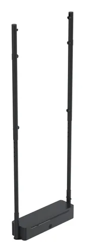 صورة Ergonomic Solutions SpacePole OM55N-DS حامل أرضي قابل لتعديل الارتفاع لشاشات اللافتات الرقمية 55 بوصة