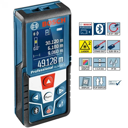 صورة جهاز قياس المسافات بالليزر Bosch GLM 50 C