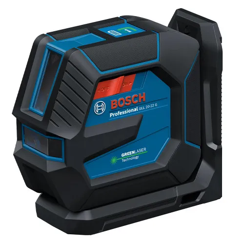 مقارنة Bosch GLL 12V-100-33 CG ليزر تسوية شعاع أخضر بنظام بطارية 12 فولت مع Bosch GLL 20-22 G Green Beam Laser Level