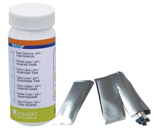 صورة Kokido 3-Way Water Test Strips (Free Chlorine, pH, Alkalinity)