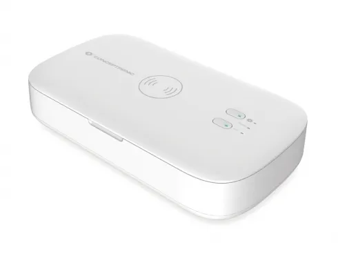 صورة Conceptronic CIRO01WC معقم بالأشعة فوق البنفسجية مع شاحن لاسلكي مدمج 10 واط
