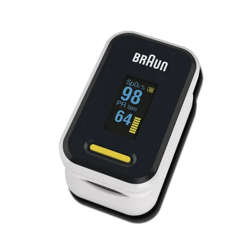 مقارنة Braun YK-81CEU Finger Pulse Oximeter مع V7 مقياس التأكسج الرقمي لنبض الإصبع - مراقبة تشبع الأكسجين في الدم