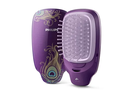 مقارنة مجموعة فرشاة ومشط فيليبس EasyShine BHN368 مع Philips EasyShine HP4722 فرشاة ومشط شعر عالمي بنفسجي