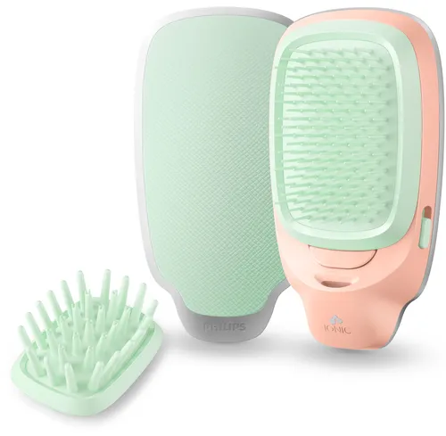 مقارنة مجموعة فرشاة ومشط فيليبس EasyShine BHN368 مع مشط فيليبس EasyShine HP4675/95، أخضر