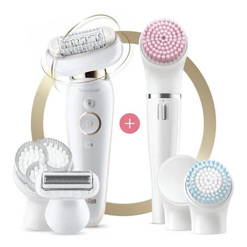 صورة Braun Silk-épil 9 Epilator 81690188 (Wet & Dry, 40 Tweezers, 3-in-1 Functionality)