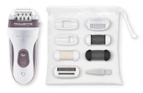 صورة Rowenta Skin Respect Epilator Wet Dry 24 Tweezers LED Light