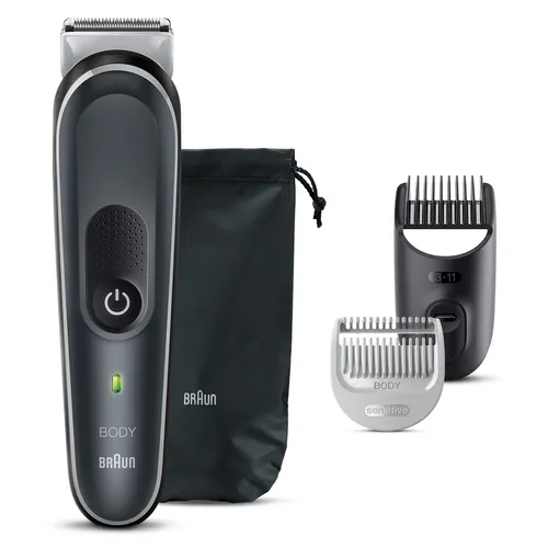مقارنة Braun Multi-Grooming Kit MGK7421 ماكينة تشذيب لاسلكية للاستخدام الرطب والجاف مع Braun Body Groomer Series 5 BG5350 Wet & Dry Electric Trimmer