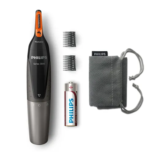صورة Philips NOSETRIMMER Series 3000 مدخل ببطارية AA