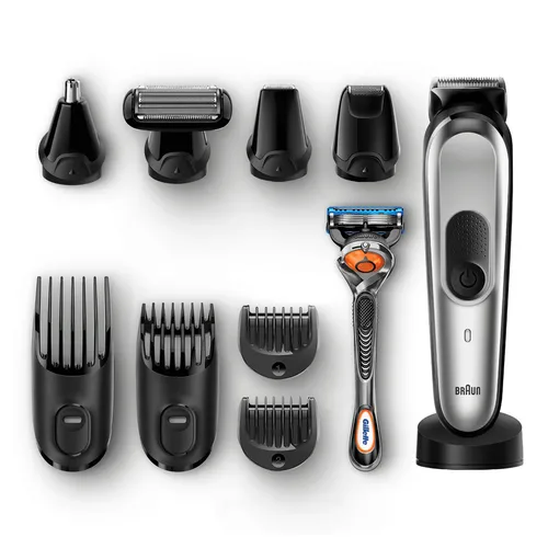 مقارنة Braun Beard Trimmer BT5060 Cordless Electric Beard and Hair Trimmer مع ماكينة حلاقة براون Multigroomer 10 في 1 MGK7020