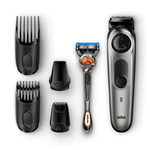 مقارنة Braun Beard Trimmer BT5060 Cordless Electric Beard and Hair Trimmer مع Braun Beard Trimmer BT7020 - Cordless, 39 Length Settings, Wet & Dry Use, 100 Minutes Runtime