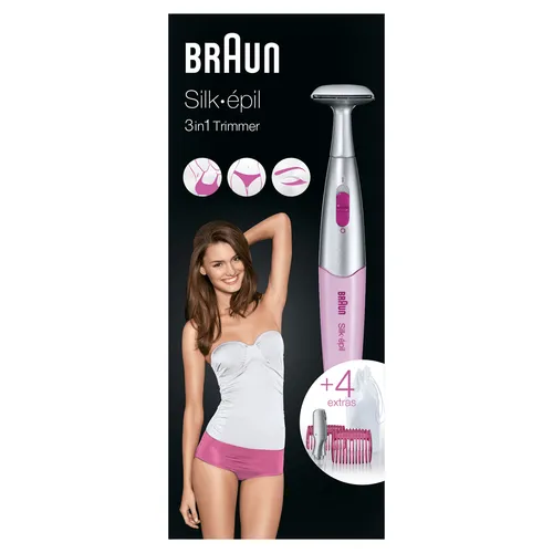 مقارنة Braun 81653277 ماكينة تشذيب البكيني لإزالة الشعر للمناطق الحساسة مع Philips HP6376/61 Precision Trimmer for Women