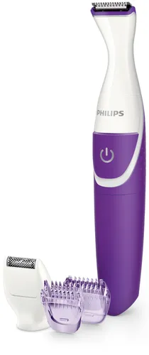 مقارنة ماكينة حلاقة فيليبس Essential Bikini Trimmer BRT383/15 لاسلكية للاستخدام الرطب والجاف للمناطق الحساسة مع Philips HP6376/61 Precision Trimmer for Women