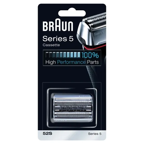 Braun Series 5 52S Electric Shaver Head Replacement Cassette - Silver