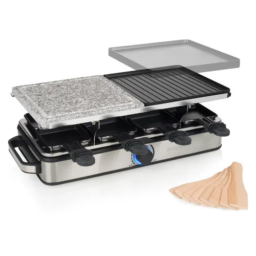 صورة Princess 162635 Deluxe Raclette Stone Grill for 8 Persons