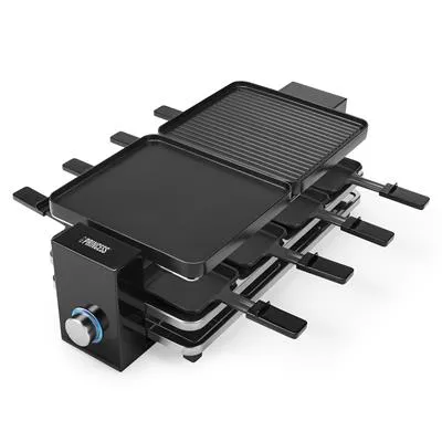 صورة Princess 162925 Piano Black Raclette Grill for 8 Persons