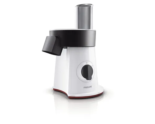 مقارنة Ariete 447 Electric Grater/Spiralizer - Purple/White مع Philips Viva Collection HR1387/80 Electric Food Slicer and Salad Maker