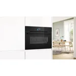 فرن بخار بوش Serie 8 CSG958DB1 مع 4D Hot Air ووظيفة البخار الكامل