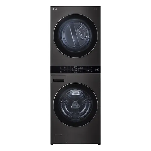 صورة غسالة ومجففة LG WashTower AI Direct Drive™ WT1716BBTNE سعة 17 كجم - أسود بلاتيني