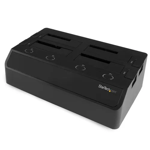 صورة StarTech.com محطة إرساء 4 فتحات 2.5 بوصة/3.5 بوصة SATA HDD/SSD مع eSATA و USB 3.0