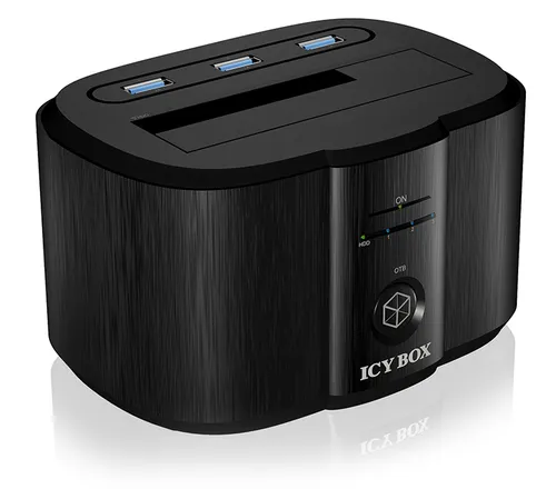 صورة محطة توصيل ICY BOX IB-125CH بفتحة واحدة SATA HDD/SSD بواجهة USB 3.0