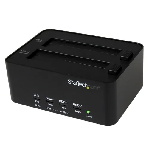صورة StarTech.com Dual Bay HDD/SSD Duplicator & Eraser USB 3.0 - SATA I/II/III