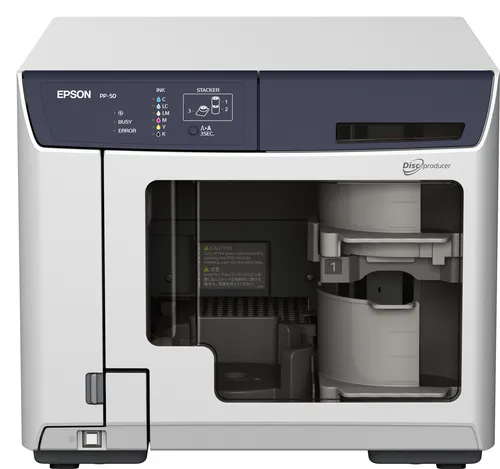 صورة Epson PP-50 ناسخ أقراص بصري (أبيض) - ناسخ أقراص CD/DVD/Blu-ray مستقل