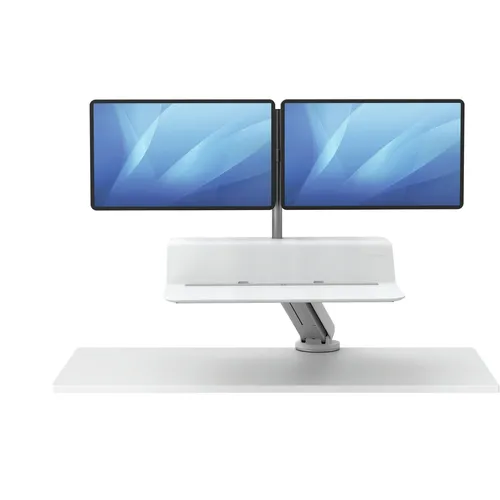 صورة Fellowes Lotus RT Sit-Stand Workstation - Dual White