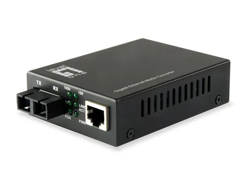 صورة محول وسائط جيجابت من RJ45 إلى SC من LevelOne