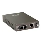 محول وسائط جيجابت إيثرنت إلى الألياف الضوئية D-Link DMC-810SC بسرعة 2000 ميجابت/ثانية، طول موجي 1310 نانومتر، أسود