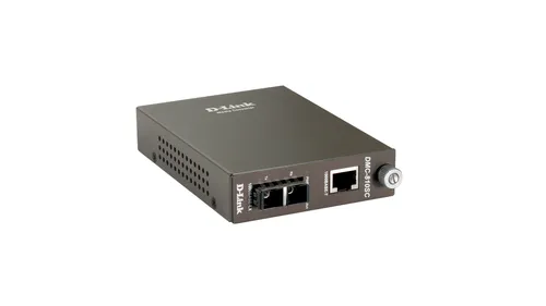 صورة محول وسائط جيجابت إيثرنت إلى الألياف الضوئية D-Link DMC-810SC بسرعة 2000 ميجابت/ثانية، طول موجي 1310 نانومتر، أسود