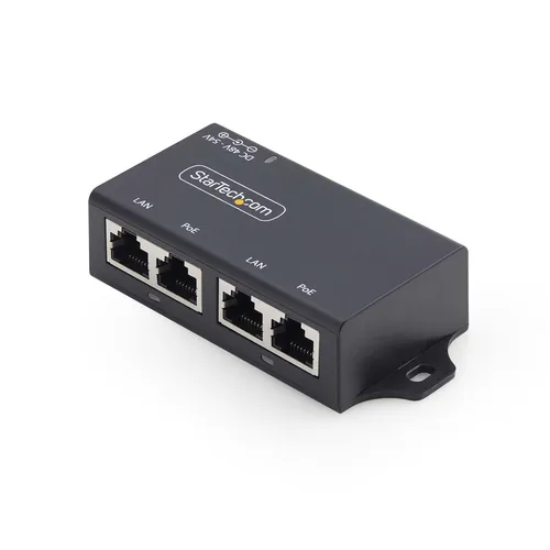 صورة StarTech.com 2-Port Gigabit PoE+ Injector (45W PoE Budget)