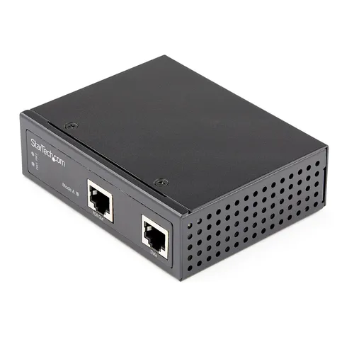 صورة StarTech.com Industrial Gigabit PoE+ Injector - 30W 802.3at, DIN Rail Mountable, -40°C to +75°C